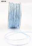 Шнурочок Paper Cord - Light Blue, колір: блакитний світлий, ширина 2 мм, 90 см