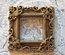 Гипсовая рамочка квадратная под античное золото от Е.В.A, 6х6см, 1 шт.