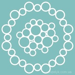 Чипборд від Вензелик - Рамка + фон 01, 102x102 мм, розмір: 102x102 мм