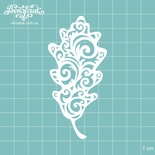 Чипборд від Вензелик - Листочок 03, розмір: 41x87 мм