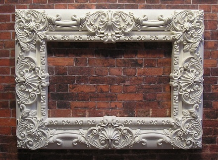 Рамочка гіпсова від E.В.A - Прямокутна (велика), 12x9 см