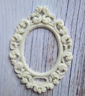 Гнучкі пластикові фігурки - Рамка овальна №1, 8x5,5см