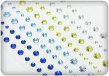 Клеевые камушки, 120 шт, 4 цвета, Там, где Море