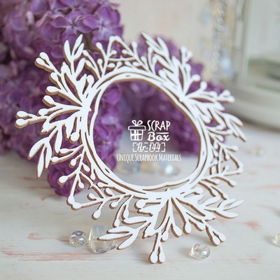 Чипборд ScrapBox - Рамка з рослинним мотивом Hr-144