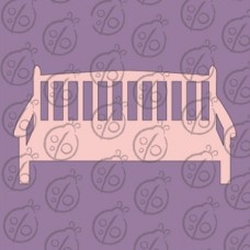 Чипборд Бордюр "Лавка" №1, 8x4,3 см, cb-492