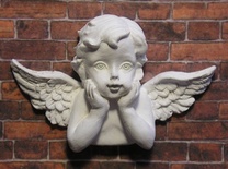 Гіпсова прикраса від E.В.A. - Ангел, 5.3x3.5см