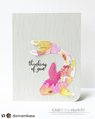 Нож от Hero Arts - Fancy Die - Paper Layering Koi Fish