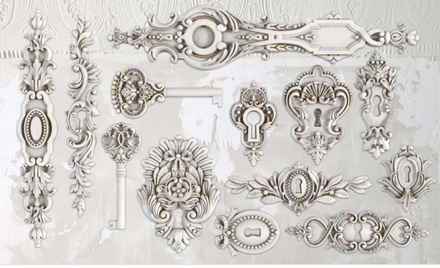 Молди від IOD - Lock & Key 6x10 Decor MouldsTM, 15x26 см