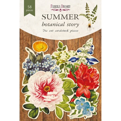 Набір висічок Summer botanical story, 47 шт., ТМ Фабрика Декору