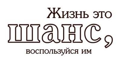 Акриловый штамп Text Stamp TRU006 Жизнь это, размер 5,2 * 2,4 см