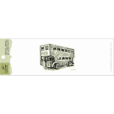 Акриловий штамп Lesia Zgharda D040 Автобус, розмір 4, 4x3,4 см.