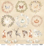 Аркуш односторонній Scrapmir - Декор - Falling in Love, 30x30cм