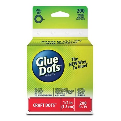 Клеевые капли Glue Dots - Craft - Roll, 200 штук, 13 мм, в рулоне