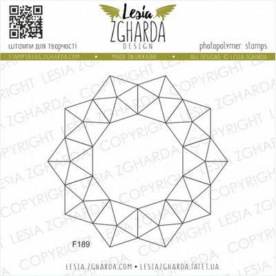 Акриловий штамп Lesia Zgharda F189 геометрія