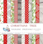 Набор двусторонней скрапбумаги от Galeria Papieru - Рождественская елка - блок, 30,5х30,5 см