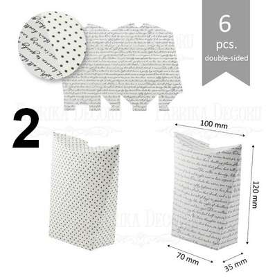 Набір паперових заготовок 007, ТМ Fabrika Dekoru, 6 штук, вибір кольору