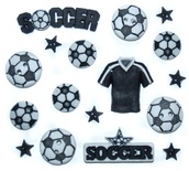 Набір декоративних ґудзиків Dress It Up - Soccer