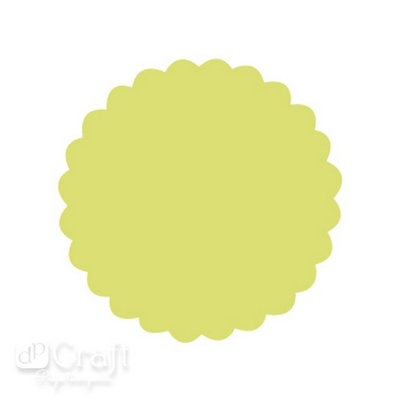Дірокол фігурний 7,5см Круг з оборкою, TM dpCraft (Dalprint)