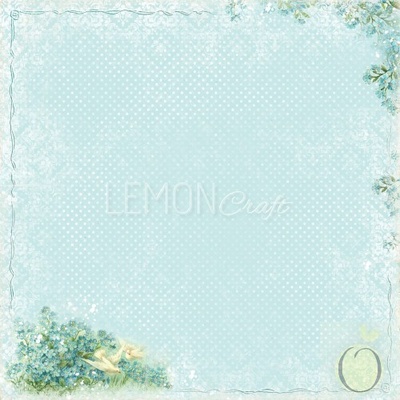 Бумага для скрапбукинга LemonCraft - Forget Me Not - 04, двусторонняя, 30х30 см, 1 лист