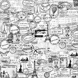 Ацетатный прозрачный лист от Kaisercrat - Stamps - Check In Acetate, 30х30