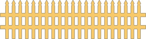 Ніж для вирубки Victorian Picket Fence від Cheery Lynn Designs