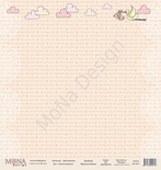 Лист односторонней бумаги от Mona Design - "Нежная Малышка", 30х30см