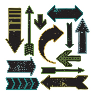 Ножи + штампы от Sizzix и Tim Holtz - Here & There, 12+12