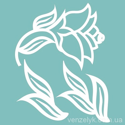 Чипборд від Вензелик - Набір "Флора 06", розмір: 60x75 мм