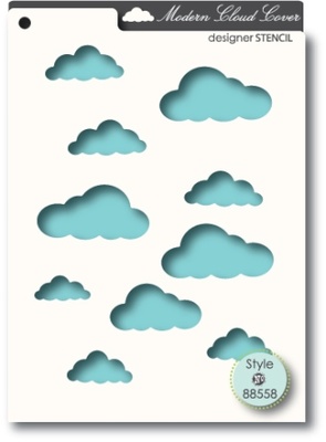 Маска від Memory Box - Stensils - Cloud Cover