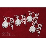 Чипборд Scrapiniec - Часы маленькие Park Avenue 04, 4 штуки