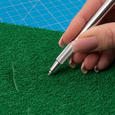 Ніж макетний SANTI для дизайнерських робіт зі змінними лезами, 6 шт