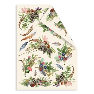 Набір двосторонніх картинок для вирізання Forest life 15х20см, ТМ Фабрика Декору