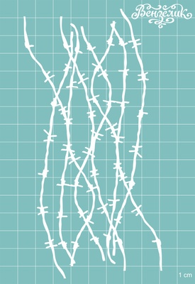 Чипборд від Вензелик - Набір " Колючки " 07, розмір: 78x151 мм