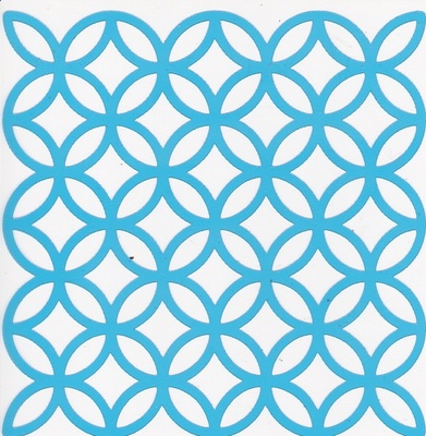 Трафарет - Фабрика Декору - решетка кола, 15см Х15см