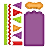 Ніж для вирубки Spellbinders - Tags and Flags, 10 шт.