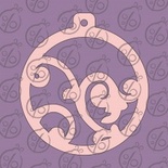 Чипборд. Новорічна куля №2