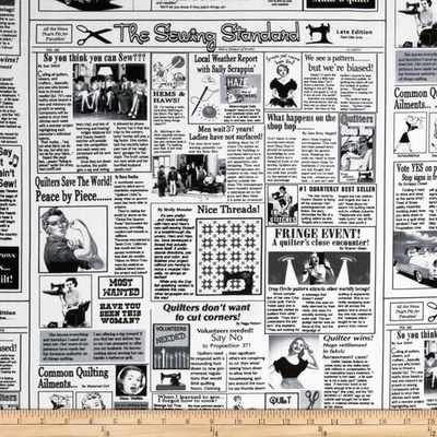 Тканина 100% бавовна - газета шиття і мода, 45x55см