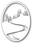 Ножі від Memory Box - Country Road Oval craft die