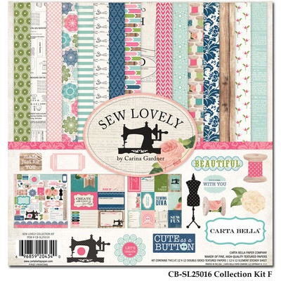 Набір фішок та декорації Carta Bella - Sew Lovely, 30x30 см