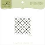 Акриловый штамп Lesia Zgharda F075b Фон Сетка, размер 3,5х3,5 см.