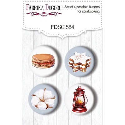 Скрап-фішки Набір 4шт. Bright Christmas #584