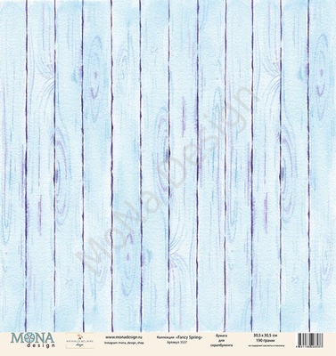 Лист односторонней бумаги от Mona Design - "Fancy Spring", 30,5х30,5см