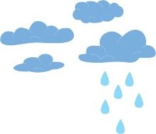 Нож для вырубки от Cheery Lynn Designs - Clouds and Rain