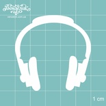 Чипборд від Вензелик - Навушники, розмір: 50x50 мм
