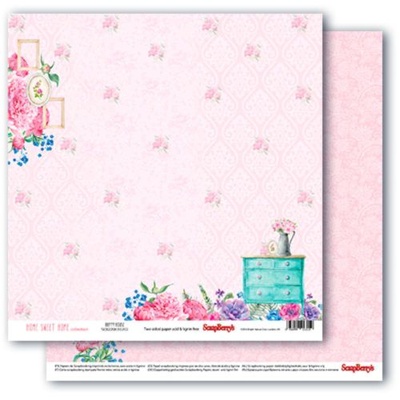 Набор бумаги для скрапбукинга от ScrapBerry's - Home sweet home, 30,5x30,5 см, 6+2 шт