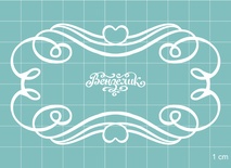 Чипборд від Вензелик - Рамка 94, розмір: 100x57 мм