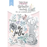 Набір висічок для скрапбукінгу, колекція Winter melody, 61шт., ТМ Фабрика Декору