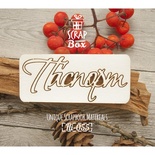 Чипборд ScrapBox - напис Паспорт №4