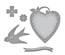 Ніж для вирубки від Spellbinders - Swallow And Heart