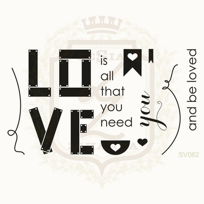 Набір акрилових штампів Lesia Zgharda SV062 LOVE YOU, 13 штук